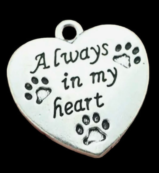 Always in my heart paw print