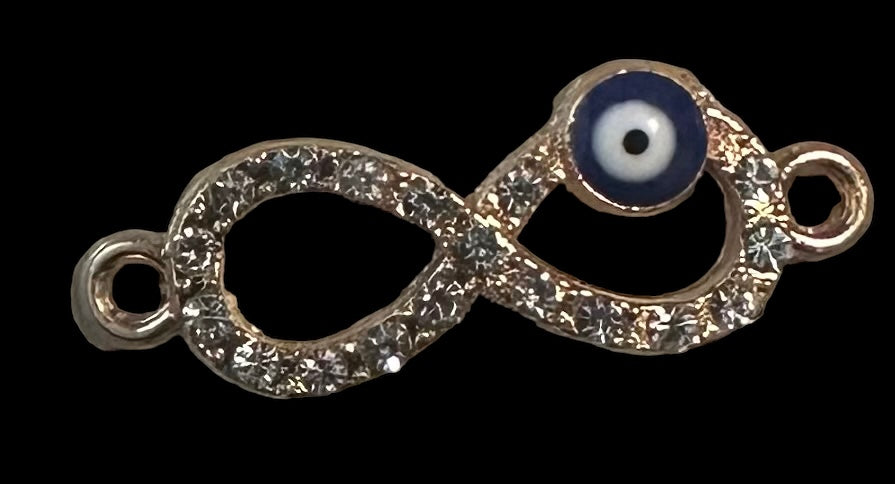 Evil eye eternity gold/crystal