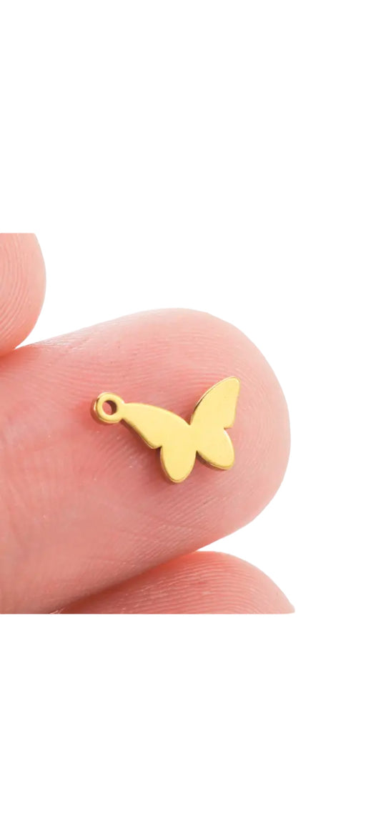 Tiny gold butterfly