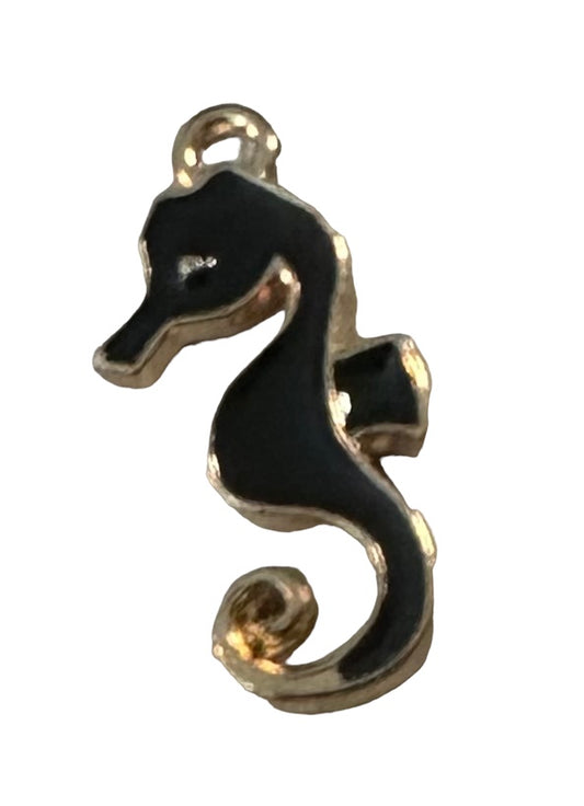 Black seahorse